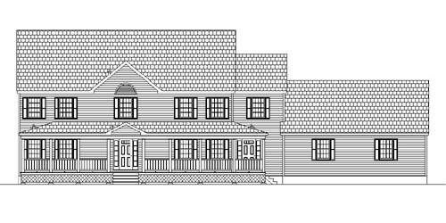 Custom Colonial House with Farmers Porch