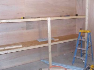 Basement Storage Room Shelves