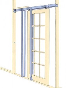 Pocket door frame diagram.