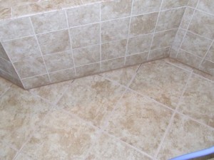 Repaired Grout Lines