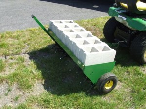 John Deere Core Aerator with Concrete Weights