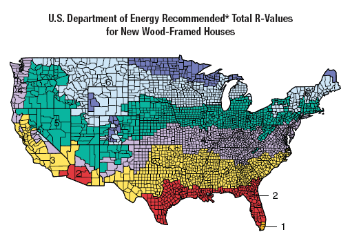 USDOE R Value Map