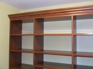 EasyClosets cherry crown molding