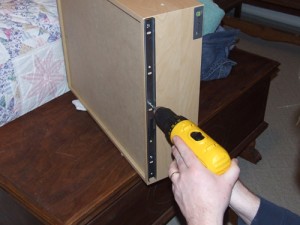 Install drawer box glides