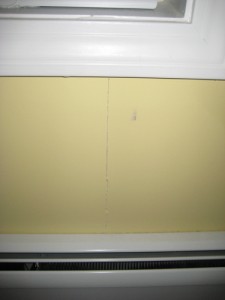 Drywall Crack Under Window