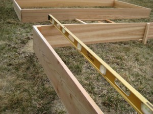 Leveling Raised Bed Garden Box