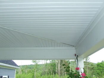 Using Vinyl Beadboard Soffit For Porch Ceilings