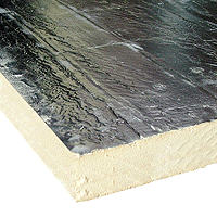Polyisocyanurate foil faced insulation.