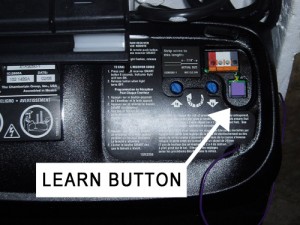Liftmaster learn button.