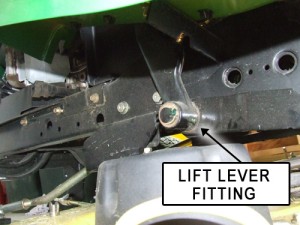 X300 Lift Lever Grease Fitting