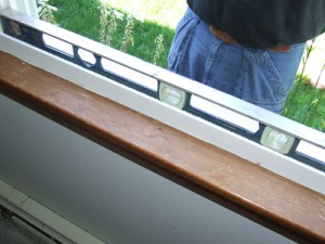 Plumb and Level Replacement Window