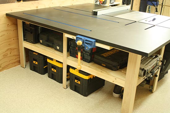 Custom Outfeed Table for Delta Unisaw