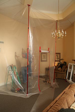 ZipWall Dust Barrier with 20 ft Spring Loaded Poles