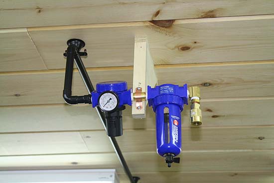 Overhead Air Supply to Workbench