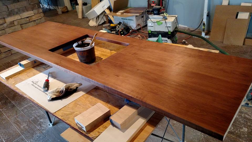 Staining Maple Counter Top