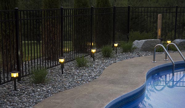 Low Voltage LED Landscape Lighting around pool