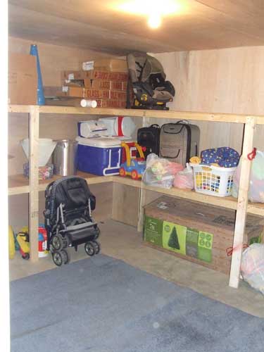 How To Build Storage Shelves, How To Build Basement Shelves From 2 215 4 Serv