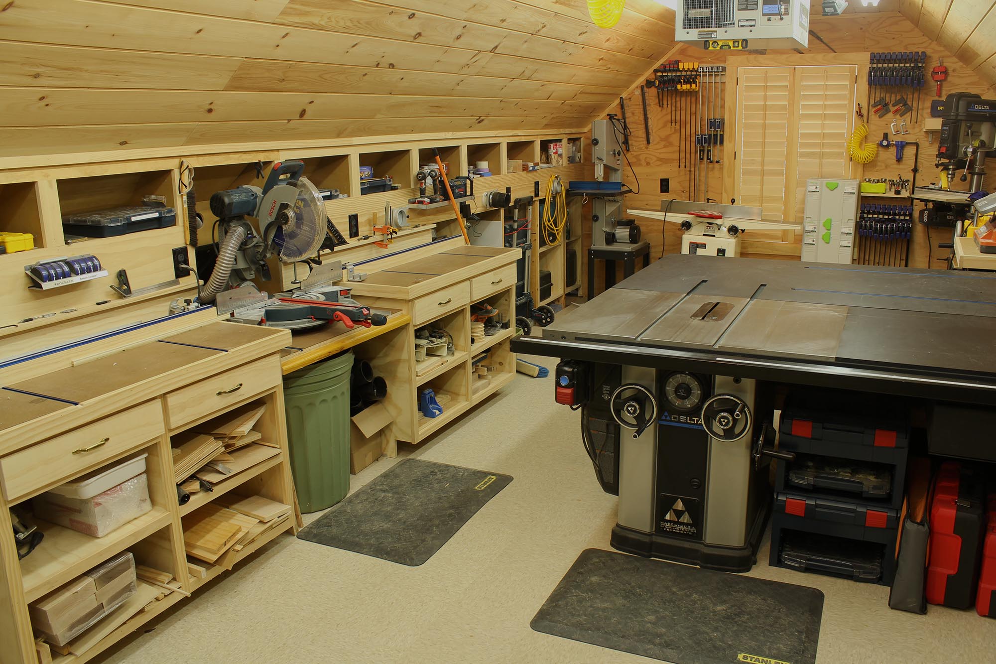 Small Garage Woodshop Layout