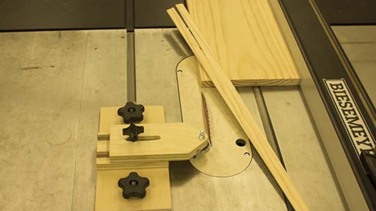 Easy! Cut Thin Strips On Your Table Saw! 
